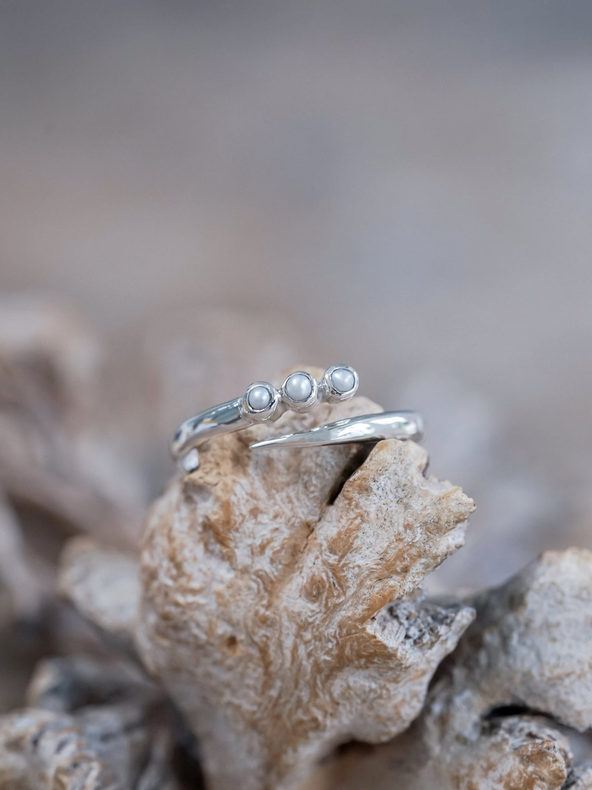 Gray Pearl Comet Ring - Gardens of the Sun | Ethical Jewelry