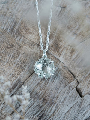 Green Amethyst Flower Necklace - Gardens of the Sun | Ethical Jewelry