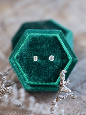Green Sapphire Earrings - Gardens of the Sun | Ethical Jewelry
