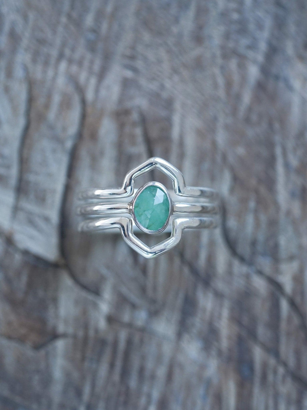 Hexagon Crown Ring Set - Gardens of the Sun | Ethical Jewelry