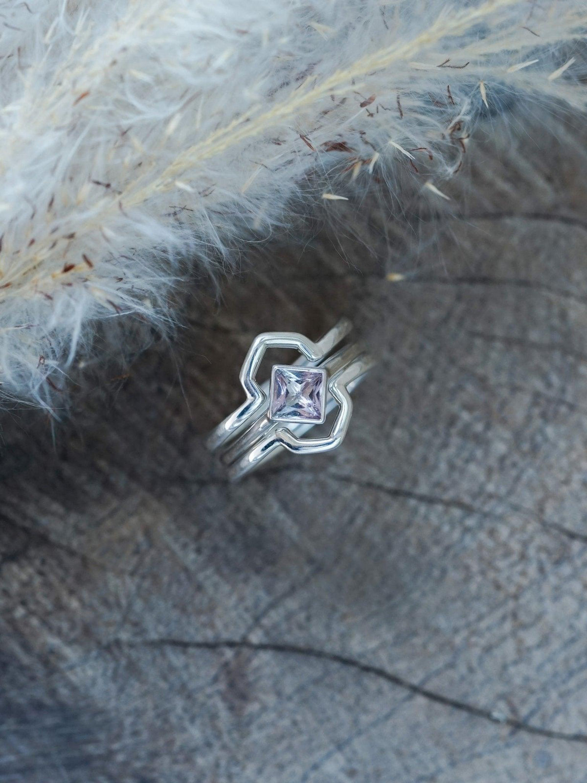 Hexagon Crown Ring Set - Gardens of the Sun | Ethical Jewelry