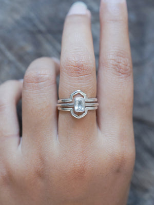 Hexagon Crown Ring Set - Gardens of the Sun | Ethical Jewelry