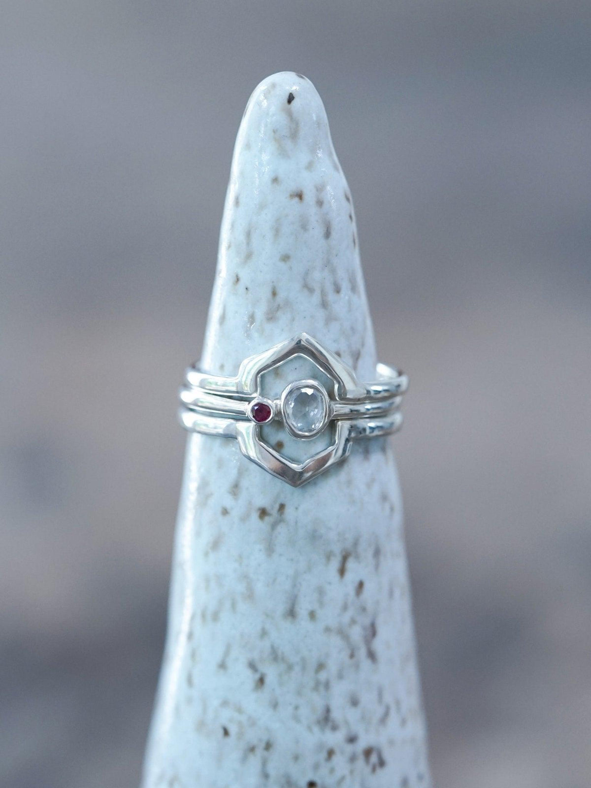 Hexagon Crown Ring Set - Gardens of the Sun | Ethical Jewelry