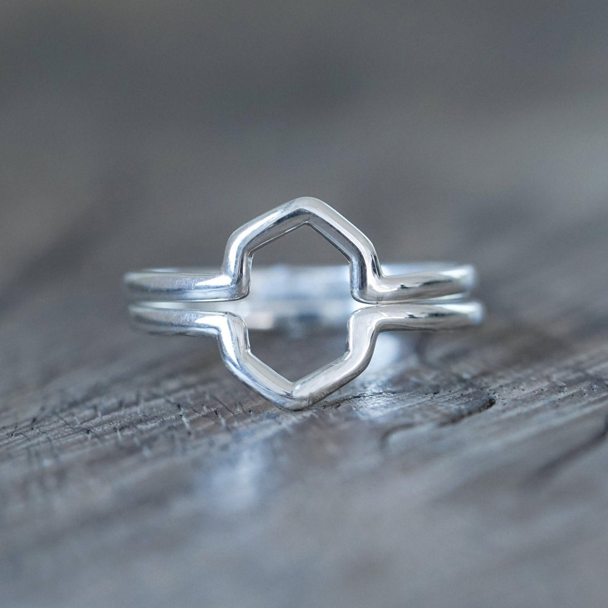 Hexagon Crown Ring Set - Gardens of the Sun | Ethical Jewelry