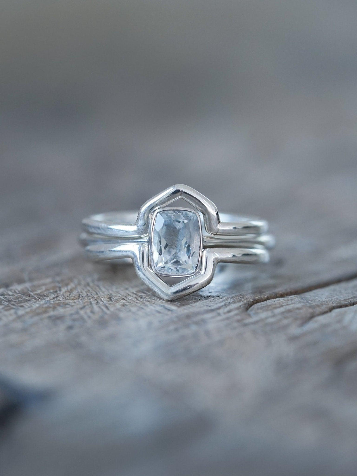 Hexagon Crown Ring Set - Gardens of the Sun | Ethical Jewelry