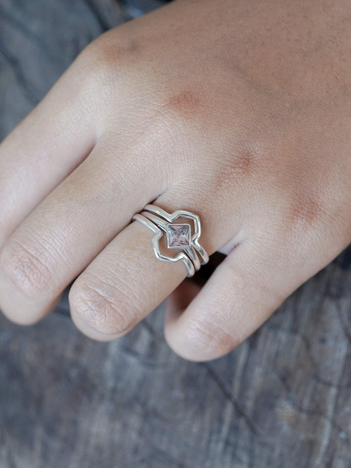 Hexagon Crown Ring Set - Gardens of the Sun | Ethical Jewelry