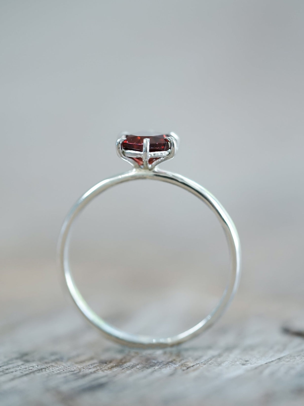 Hexagon Garnet Ring - Gardens of the Sun | Ethical Jewelry