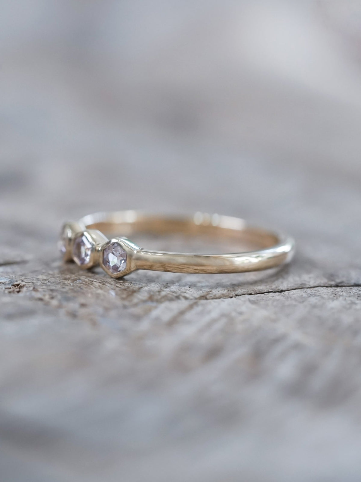 Hexagon Spinel Ring in Ethical Gold - Gardens of the Sun | Ethical Jewelry