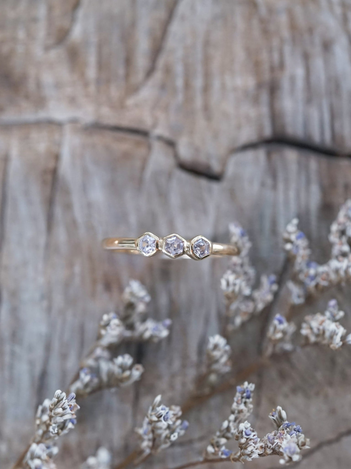 Hexagon Spinel Ring in Ethical Gold - Gardens of the Sun | Ethical Jewelry