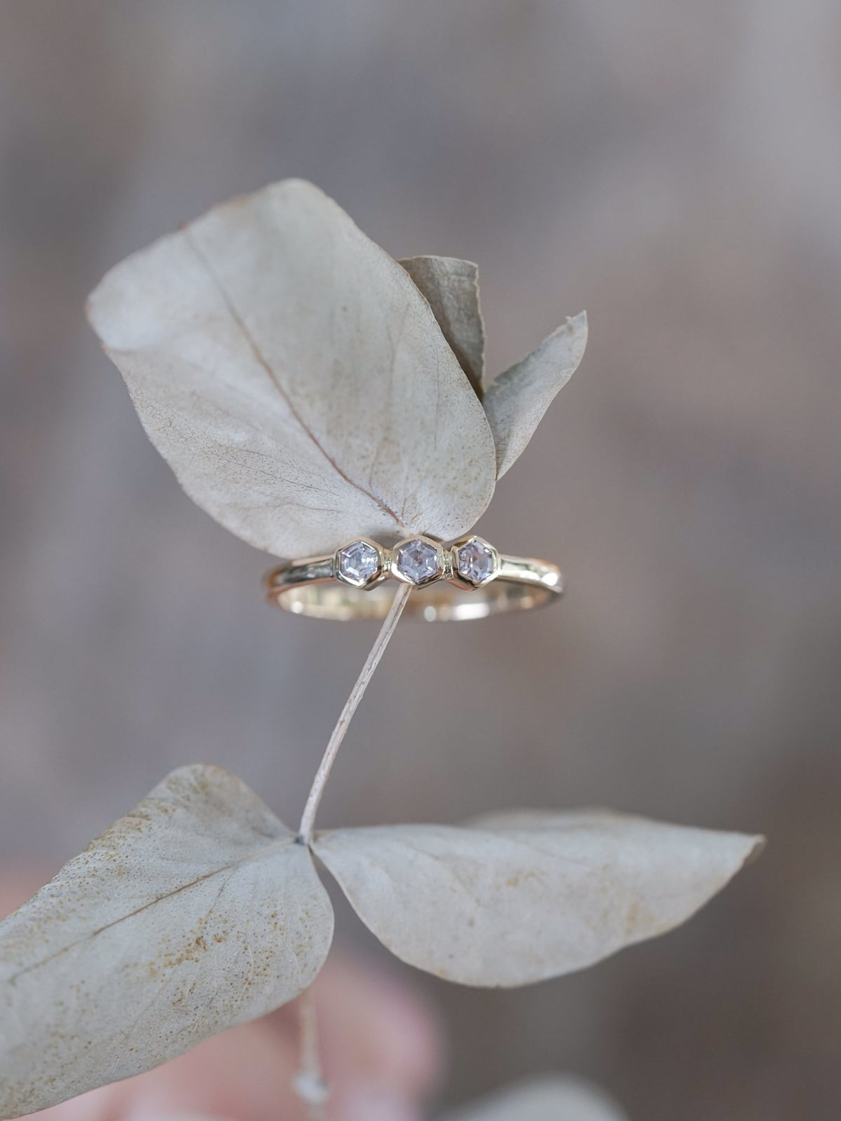 Hexagon Spinel Ring in Ethical Gold - Gardens of the Sun | Ethical Jewelry