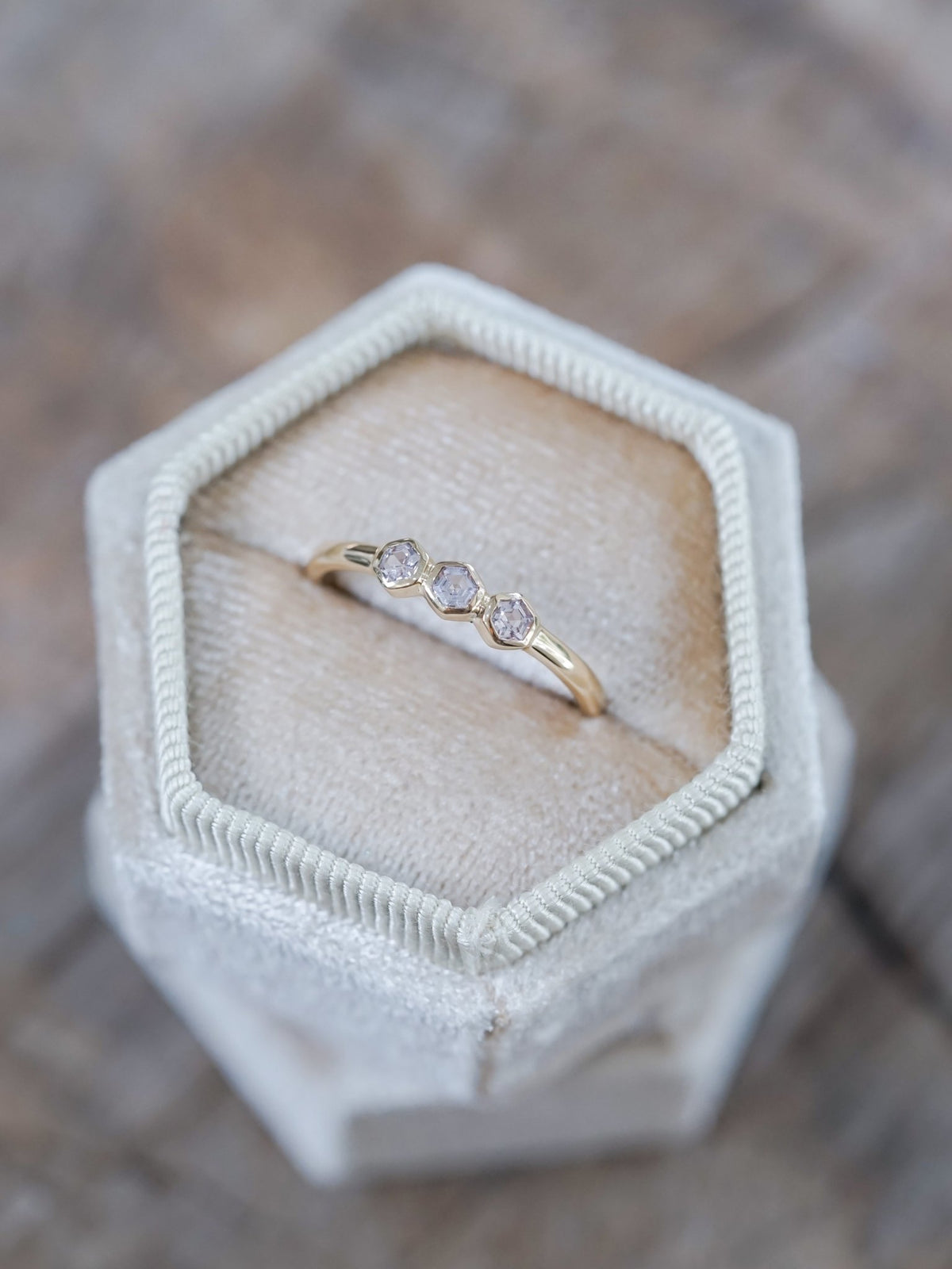 Hexagon Spinel Ring in Ethical Gold - Gardens of the Sun | Ethical Jewelry