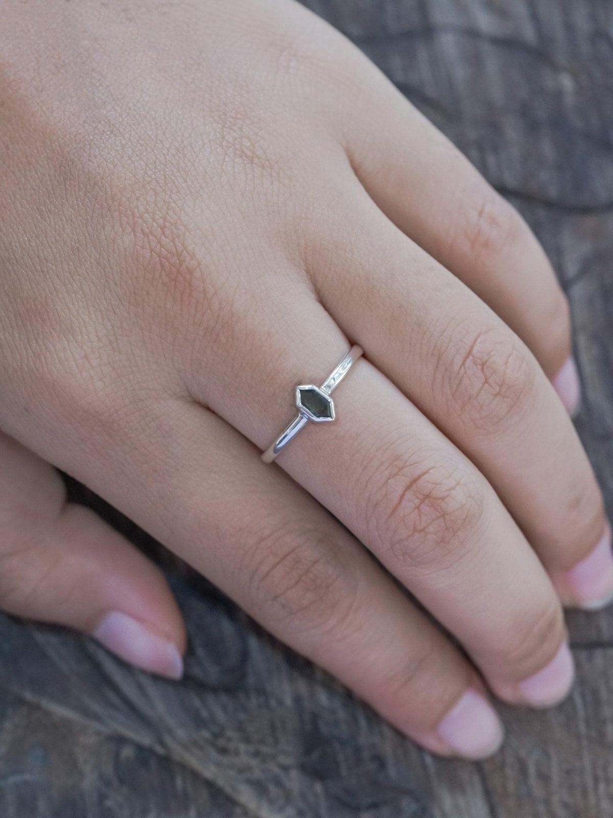 Hexagon Tourmaline Ring - Gardens of the Sun | Ethical Jewelry