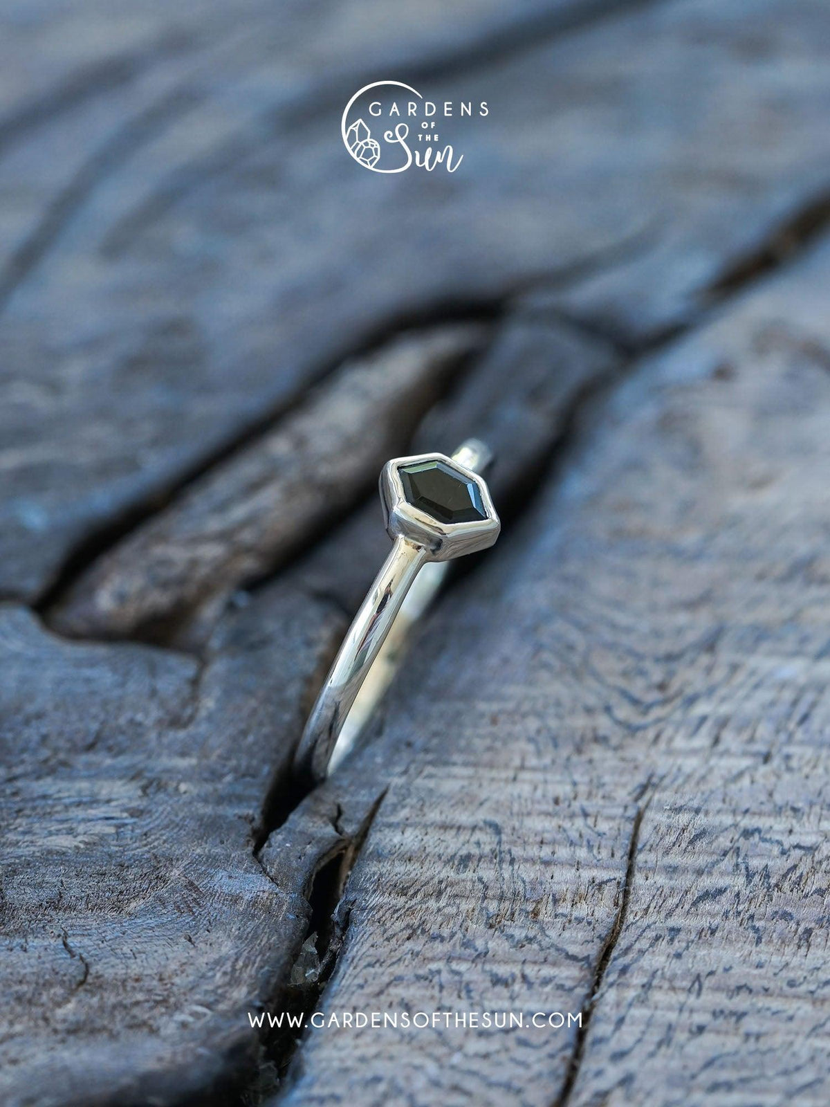 Hexagon Tourmaline Ring - Gardens of the Sun | Ethical Jewelry