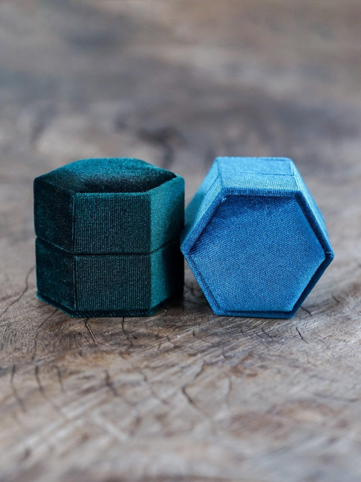 Hexagon Velvet Jewelry Box - Gardens of the Sun | Ethical Jewelry