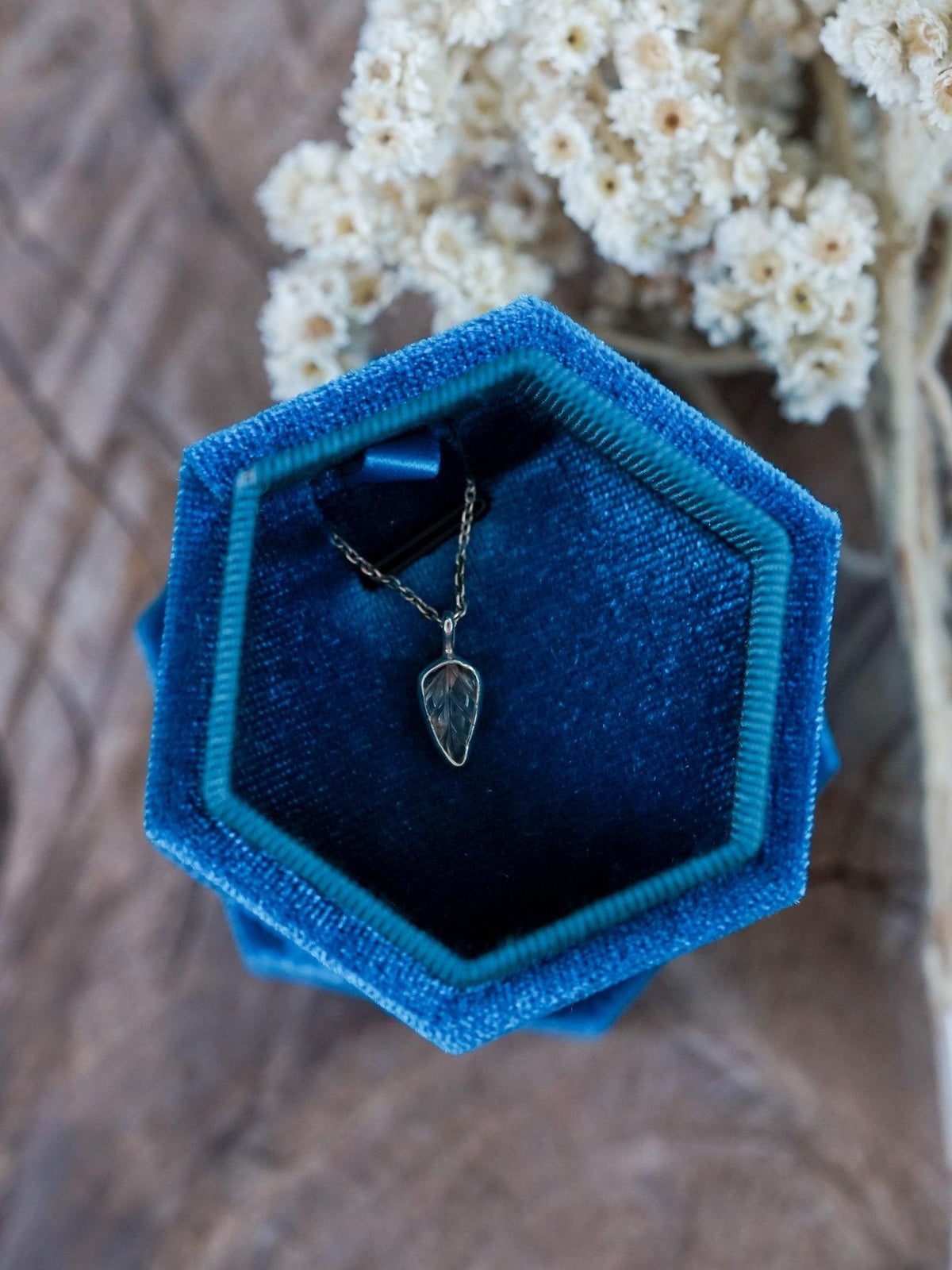 Hexagon Velvet Jewelry Box - Gardens of the Sun | Ethical Jewelry