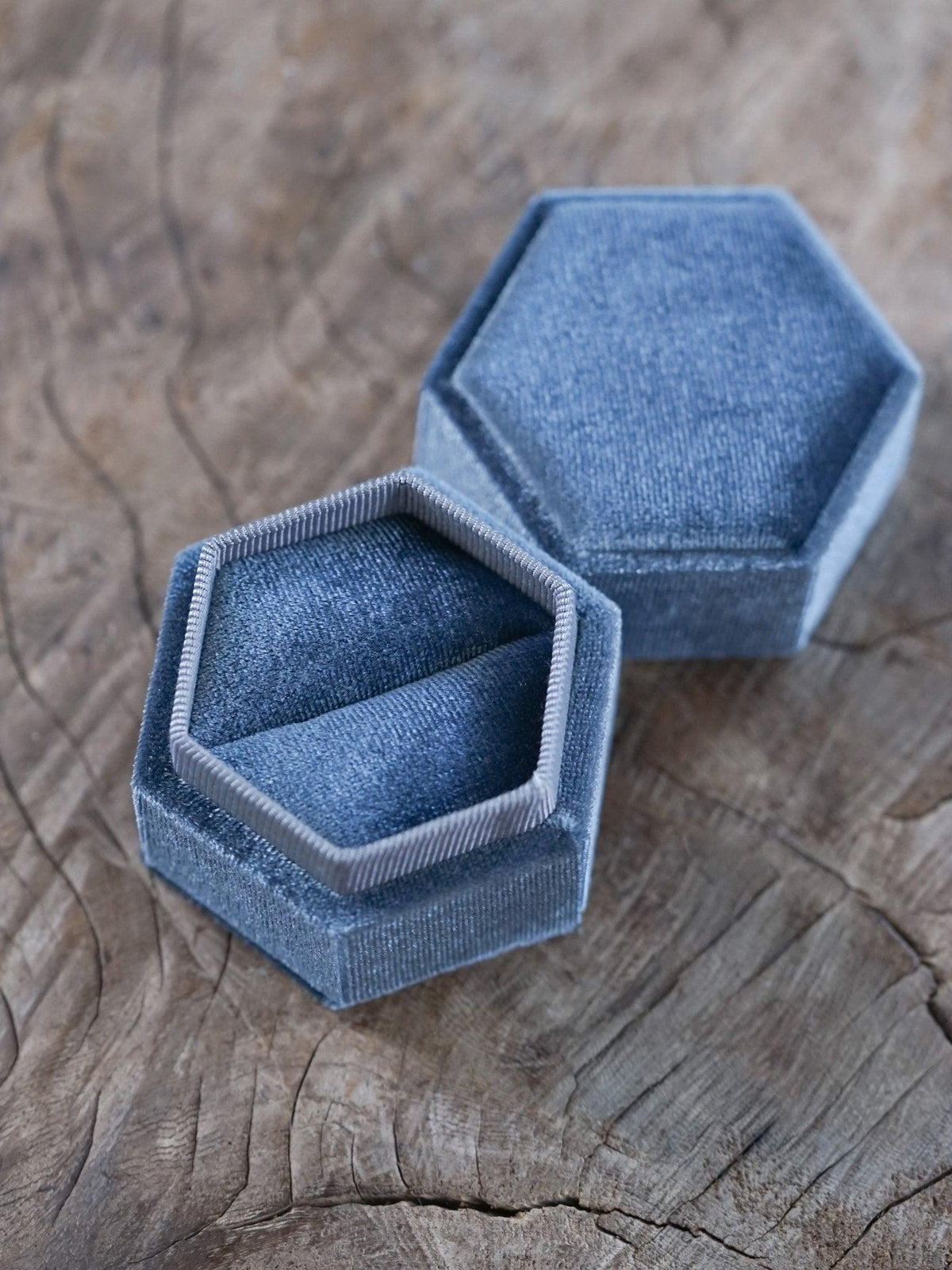 Hexagon Velvet Ring Box - Gardens of the Sun | Ethical Jewelry