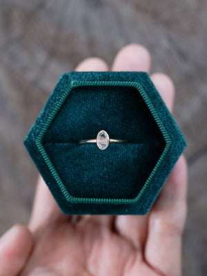 Hexagon Velvet Ring Box - Gardens of the Sun | Ethical Jewelry