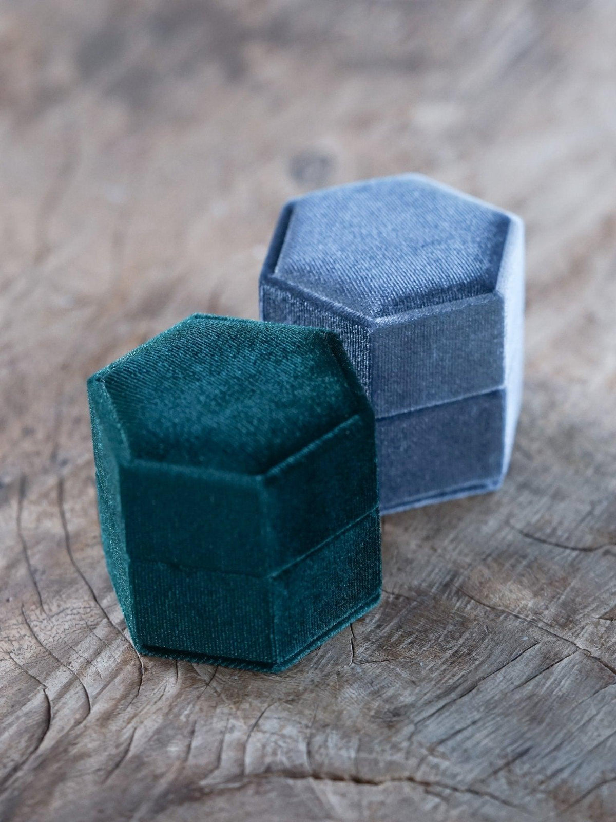 Hexagon Velvet Ring Box - Gardens of the Sun | Ethical Jewelry