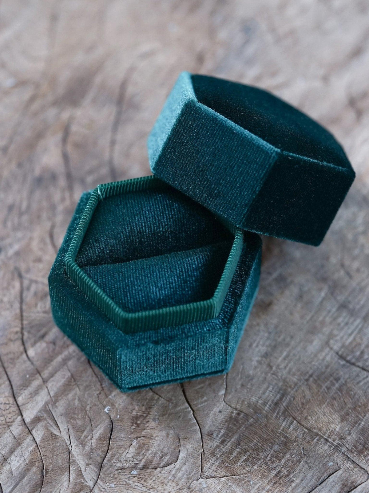 Hexagon Velvet Ring Box - Gardens of the Sun | Ethical Jewelry