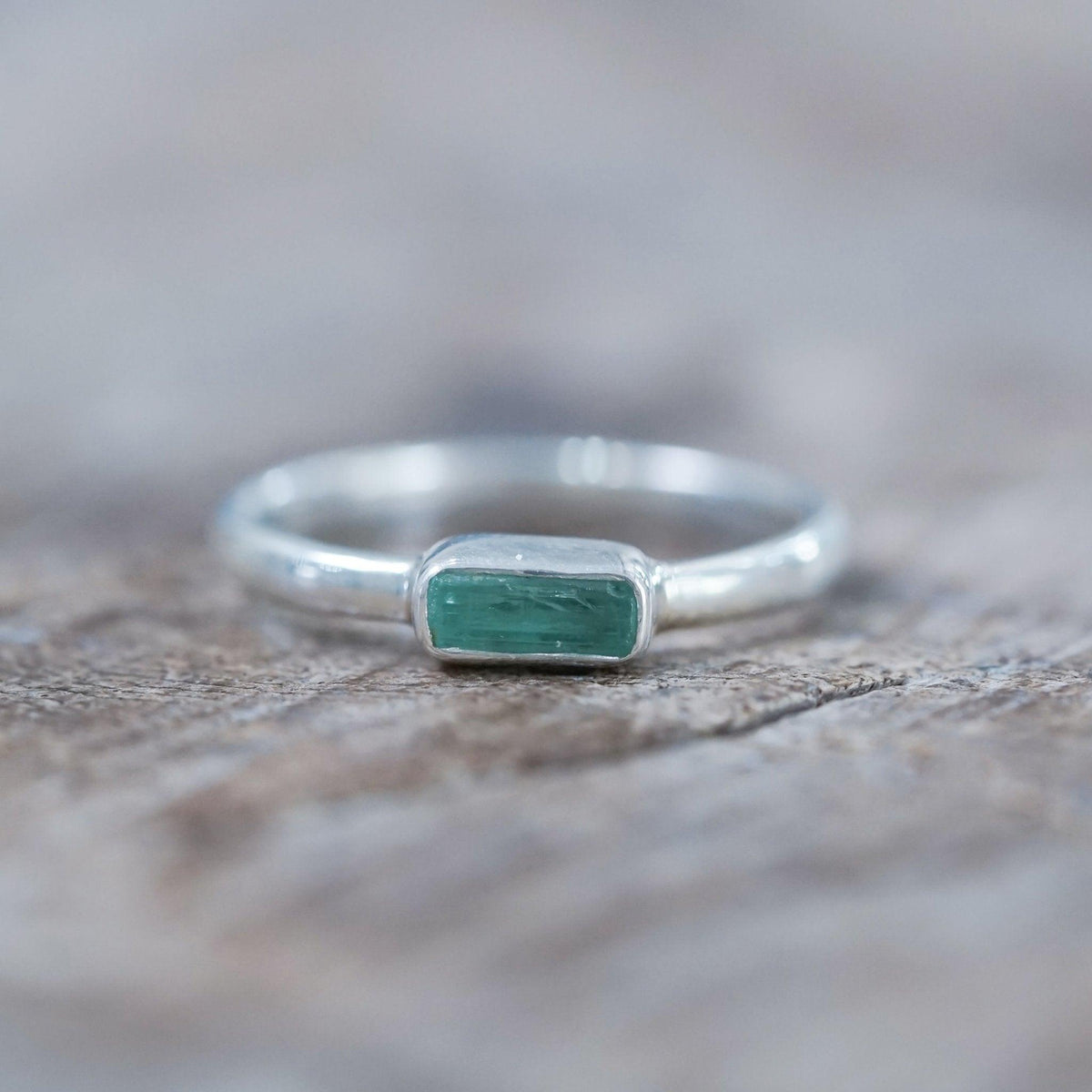 Horizontal Emerald Crystal Ring - Gardens of the Sun | Ethical Jewelry