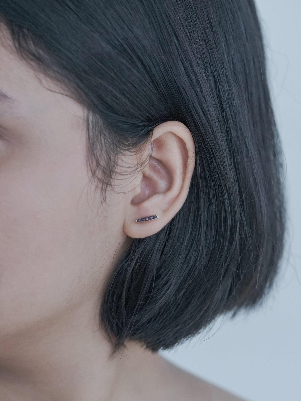 Rough Garnet Earrings with Hidden Gems - Gardens of the Sun | Ethical Jewelry