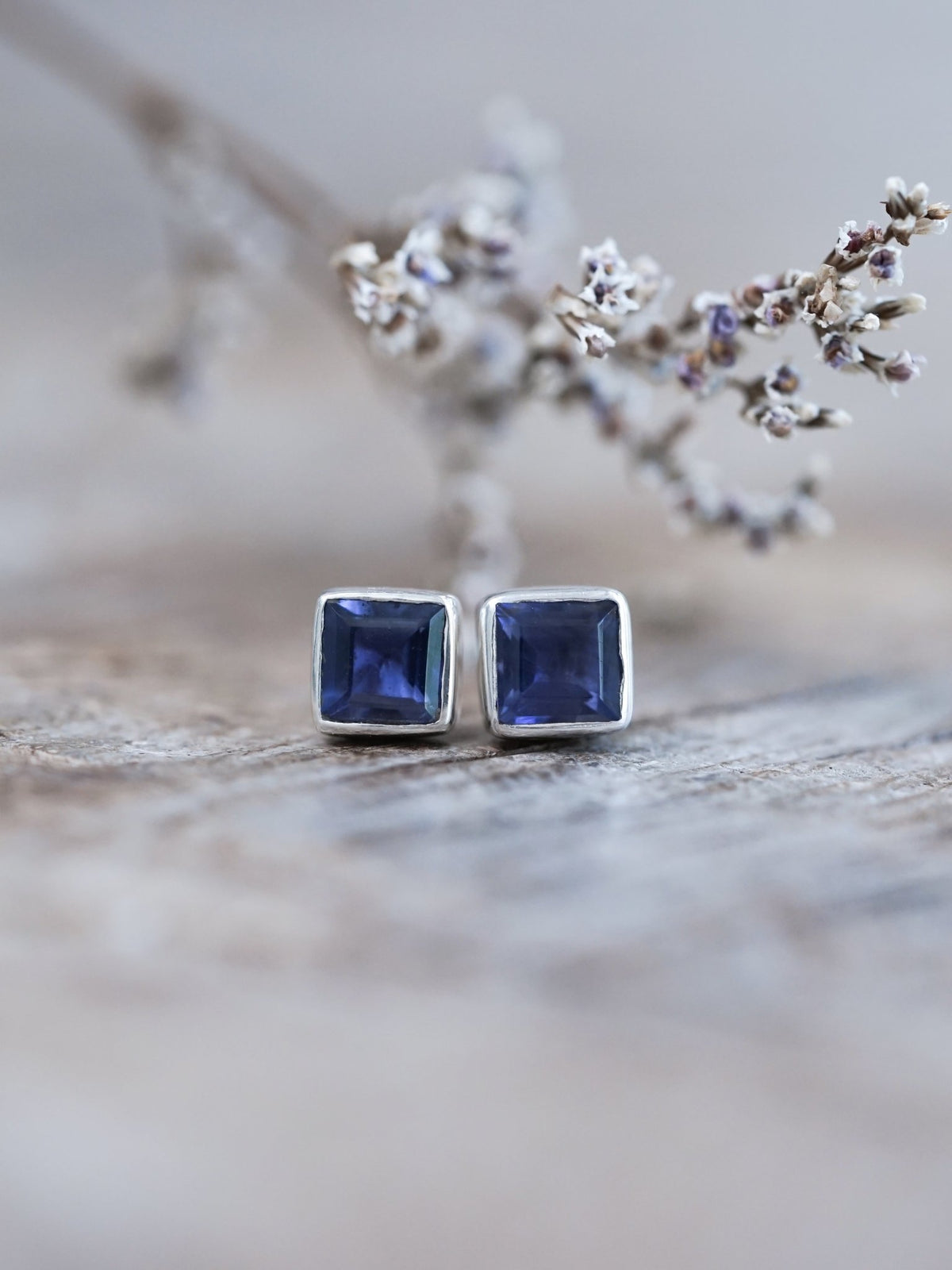 Iolite Earrings - Gardens of the Sun | Ethical Jewelry
