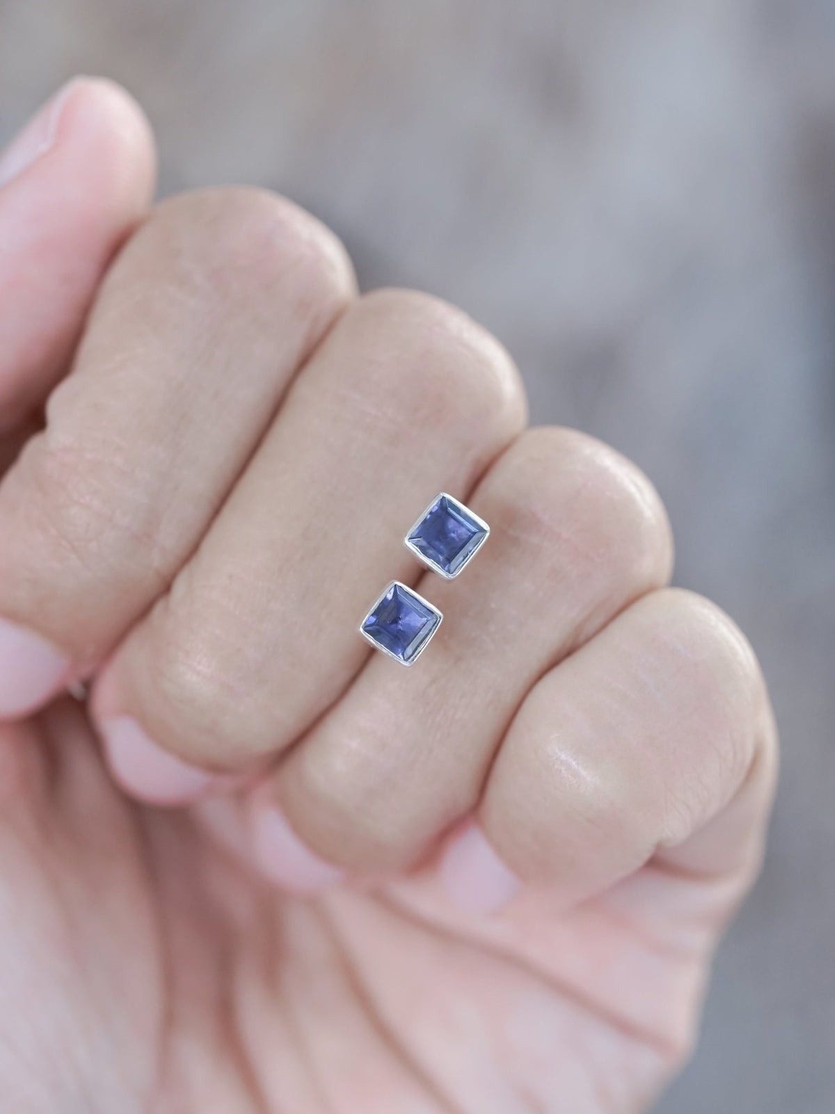 Iolite Earrings - Gardens of the Sun | Ethical Jewelry