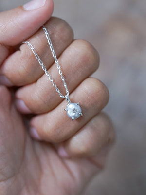 Keshi Pearl and Diamond Necklace - Gardens of the Sun | Ethical Jewelry