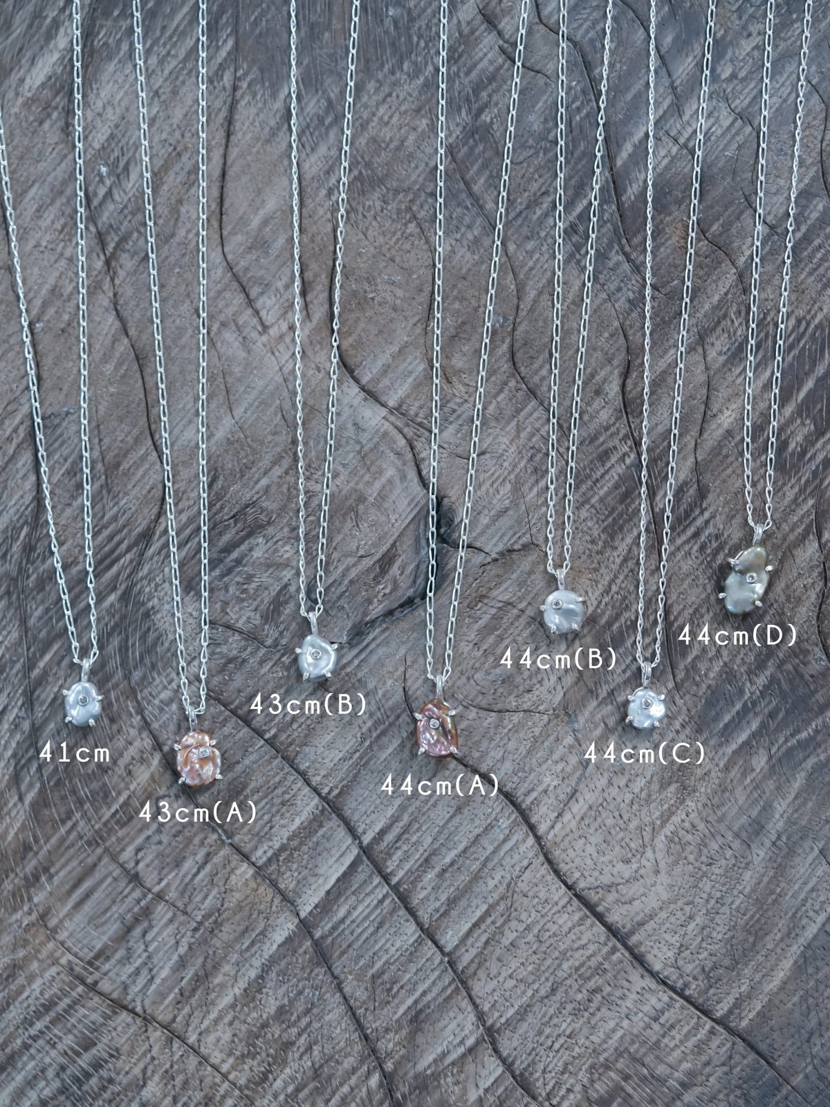 Keshi Pearl and Diamond Necklace - Gardens of the Sun | Ethical Jewelry