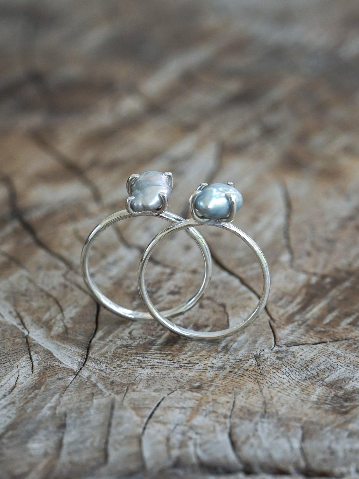 Keshi Pearl Ring with Prongs - Gardens of the Sun | Ethical Jewelry