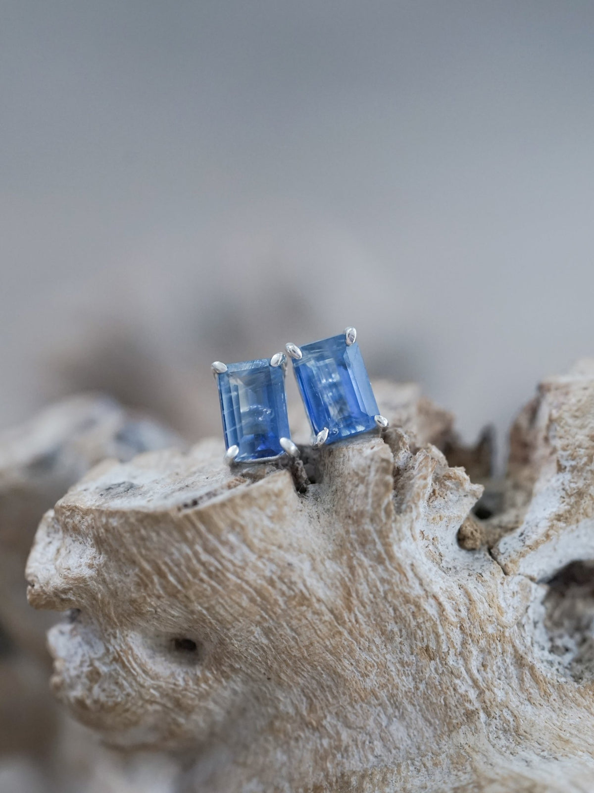 Kyanite Earrings - Gardens of the Sun | Ethical Jewelry
