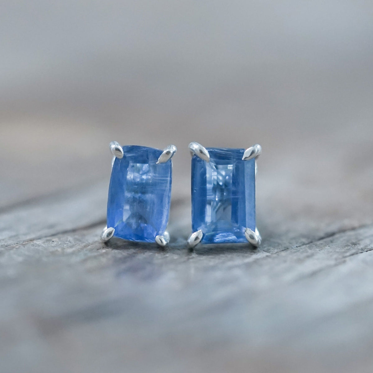 Kyanite Earrings - Gardens of the Sun | Ethical Jewelry
