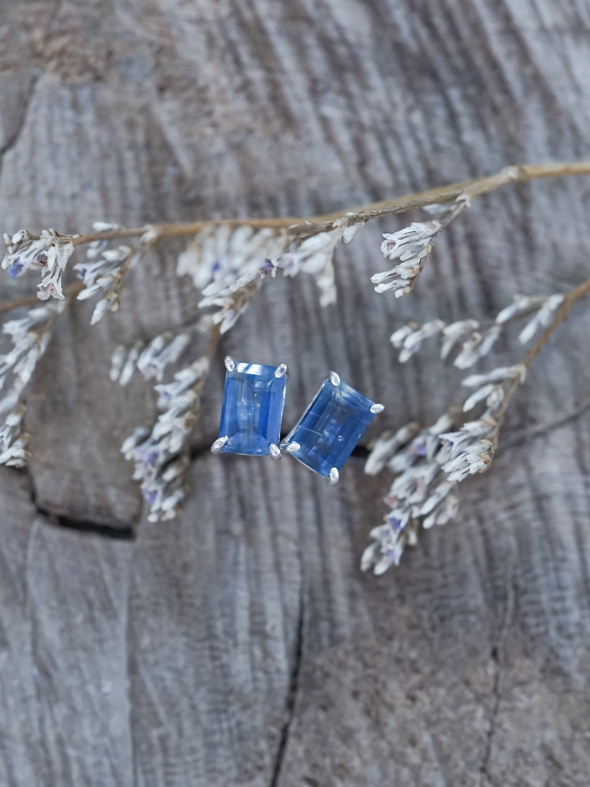 Kyanite Earrings - Gardens of the Sun | Ethical Jewelry