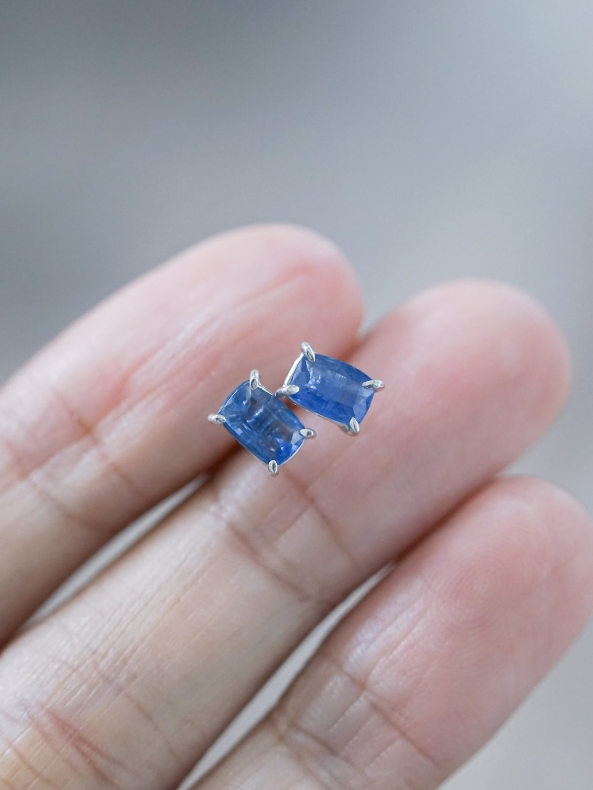 Kyanite Earrings - Gardens of the Sun | Ethical Jewelry