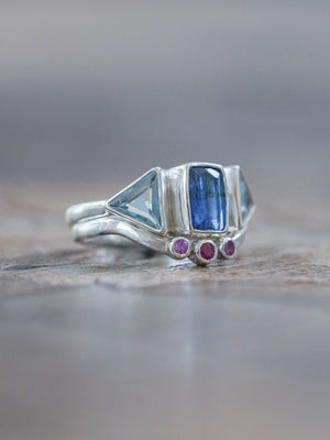 Kyanite Ring Set - Gardens of the Sun | Ethical Jewelry