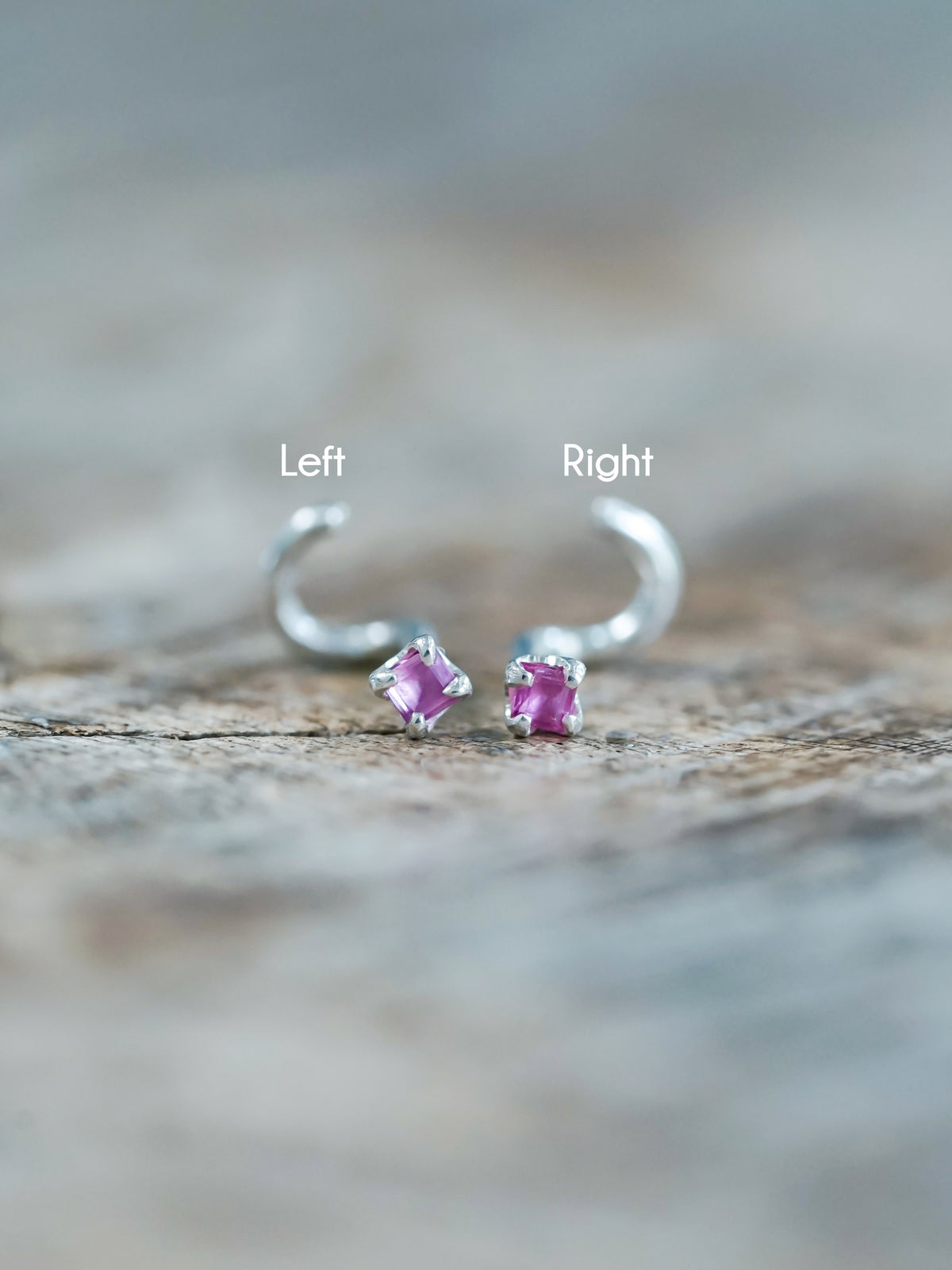 Ruby Tragus Stud Earring - Gardens of the Sun | Ethical Jewelry