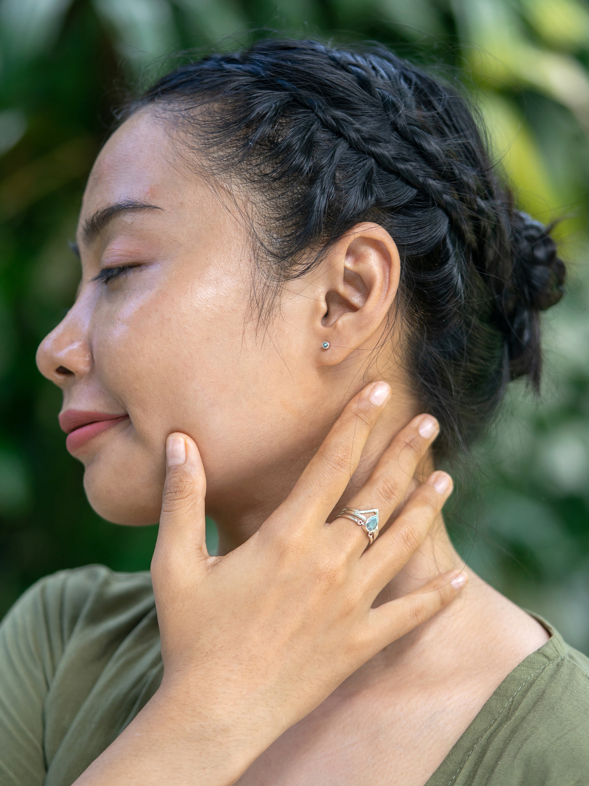 Labradorite Earrings - Gardens of the Sun | Ethical Jewelry