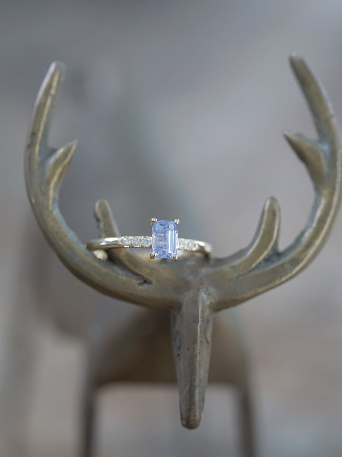 Lavender Sapphire and Diamond Ring in Ethical Gold - Gardens of the Sun | Ethical Jewelry