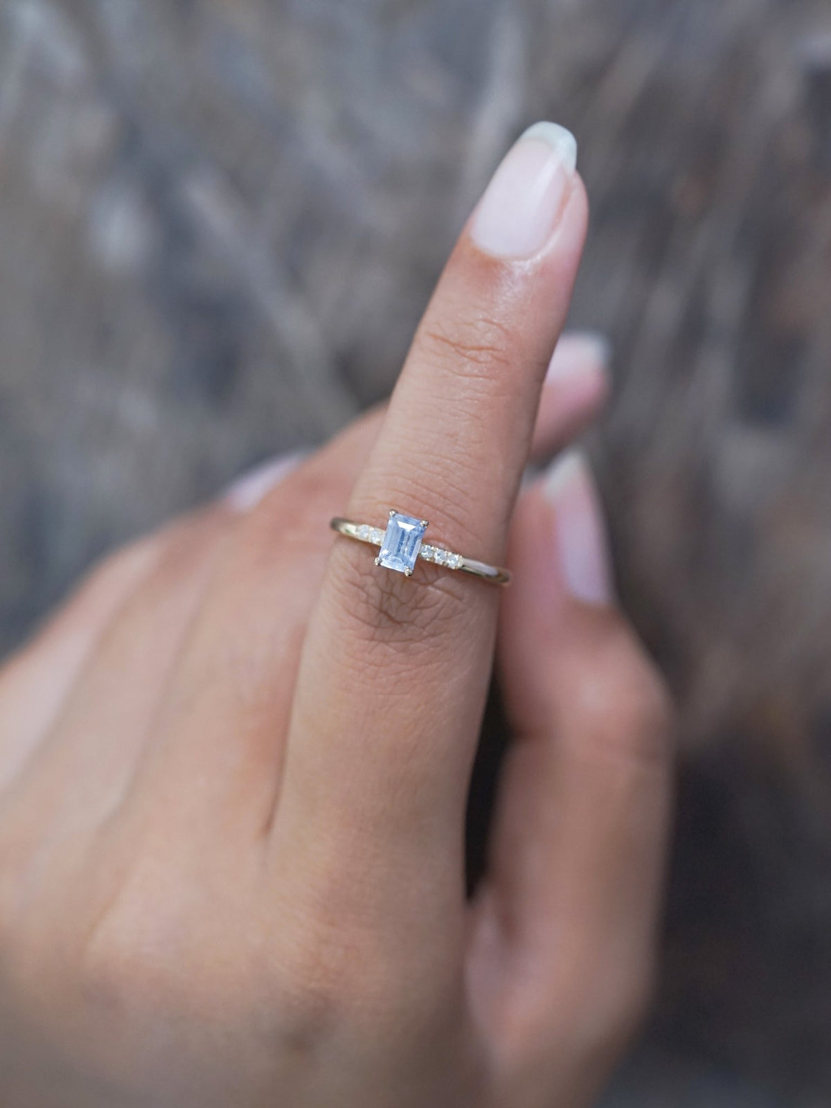 Lavender Sapphire and Diamond Ring in Ethical Gold - Gardens of the Sun | Ethical Jewelry