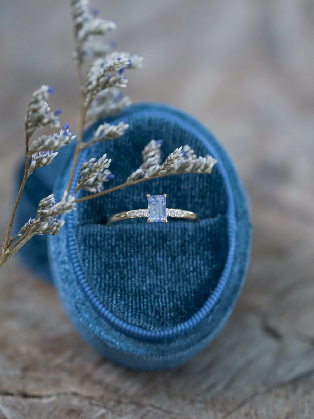 Lavender Sapphire and Diamond Ring in Ethical Gold - Gardens of the Sun | Ethical Jewelry