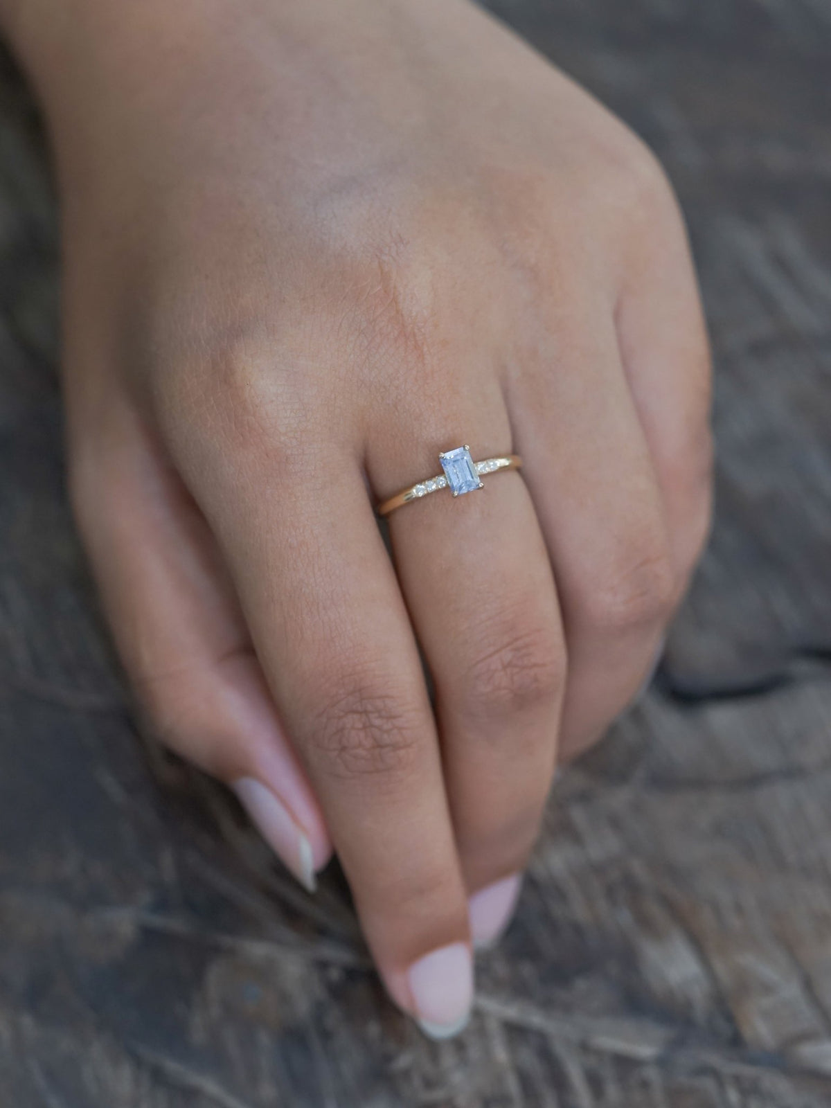 Lavender Sapphire and Diamond Ring in Ethical Gold - Gardens of the Sun | Ethical Jewelry