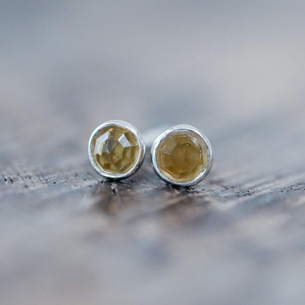 Lemon Quartz Disco Ball Earrings - Gardens of the Sun | Ethical Jewelry