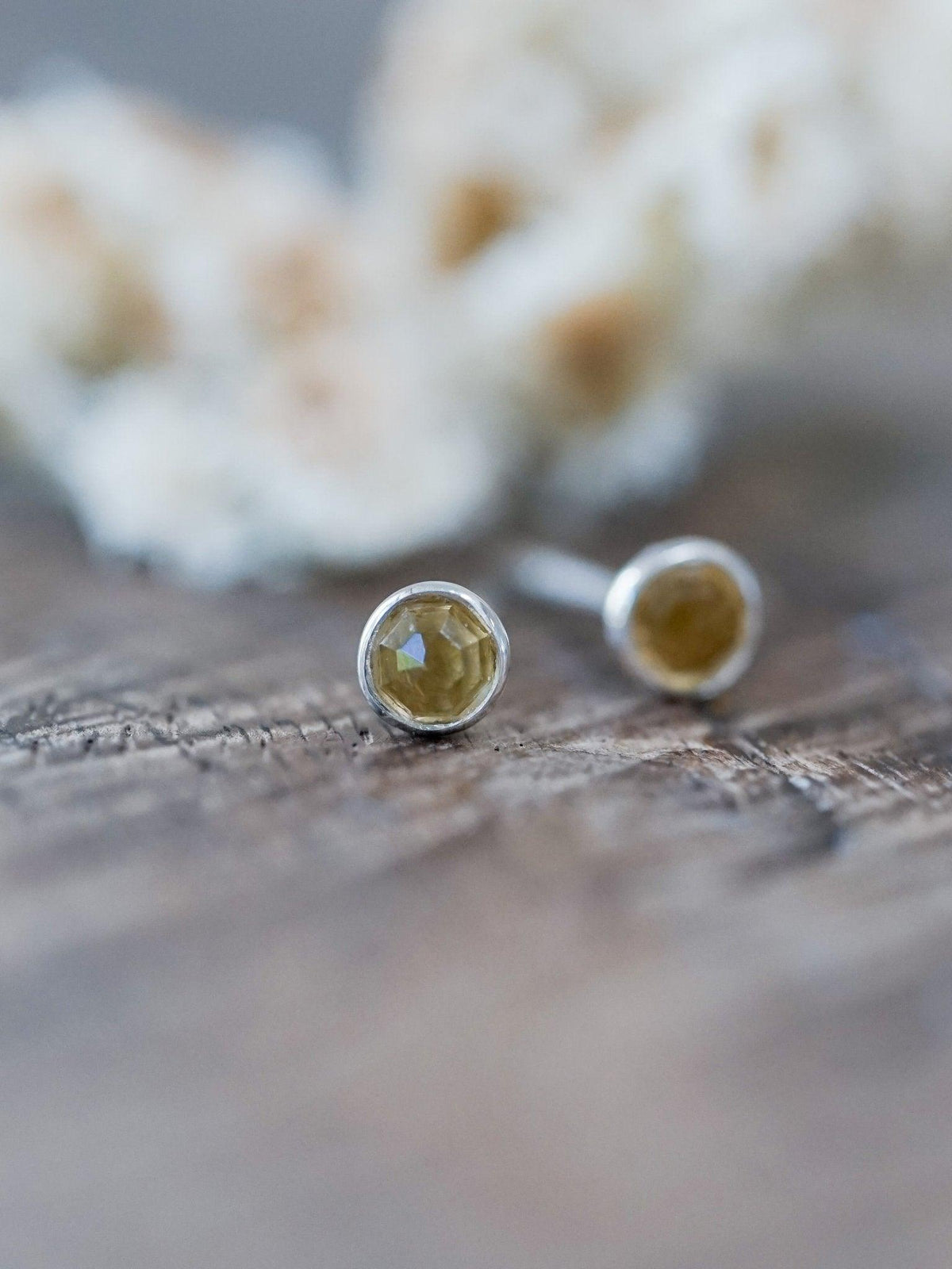 Lemon Quartz Disco Ball Earrings - Gardens of the Sun | Ethical Jewelry