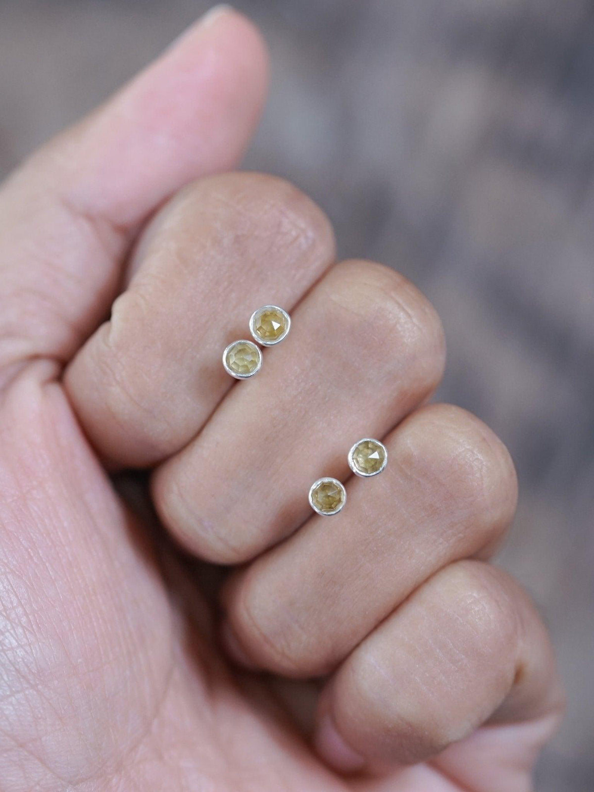 Lemon Quartz Disco Ball Earrings - Gardens of the Sun | Ethical Jewelry