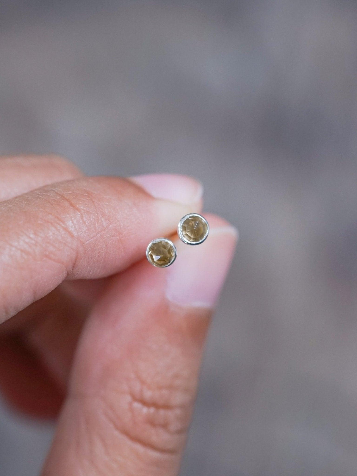 Lemon Quartz Disco Ball Earrings - Gardens of the Sun | Ethical Jewelry