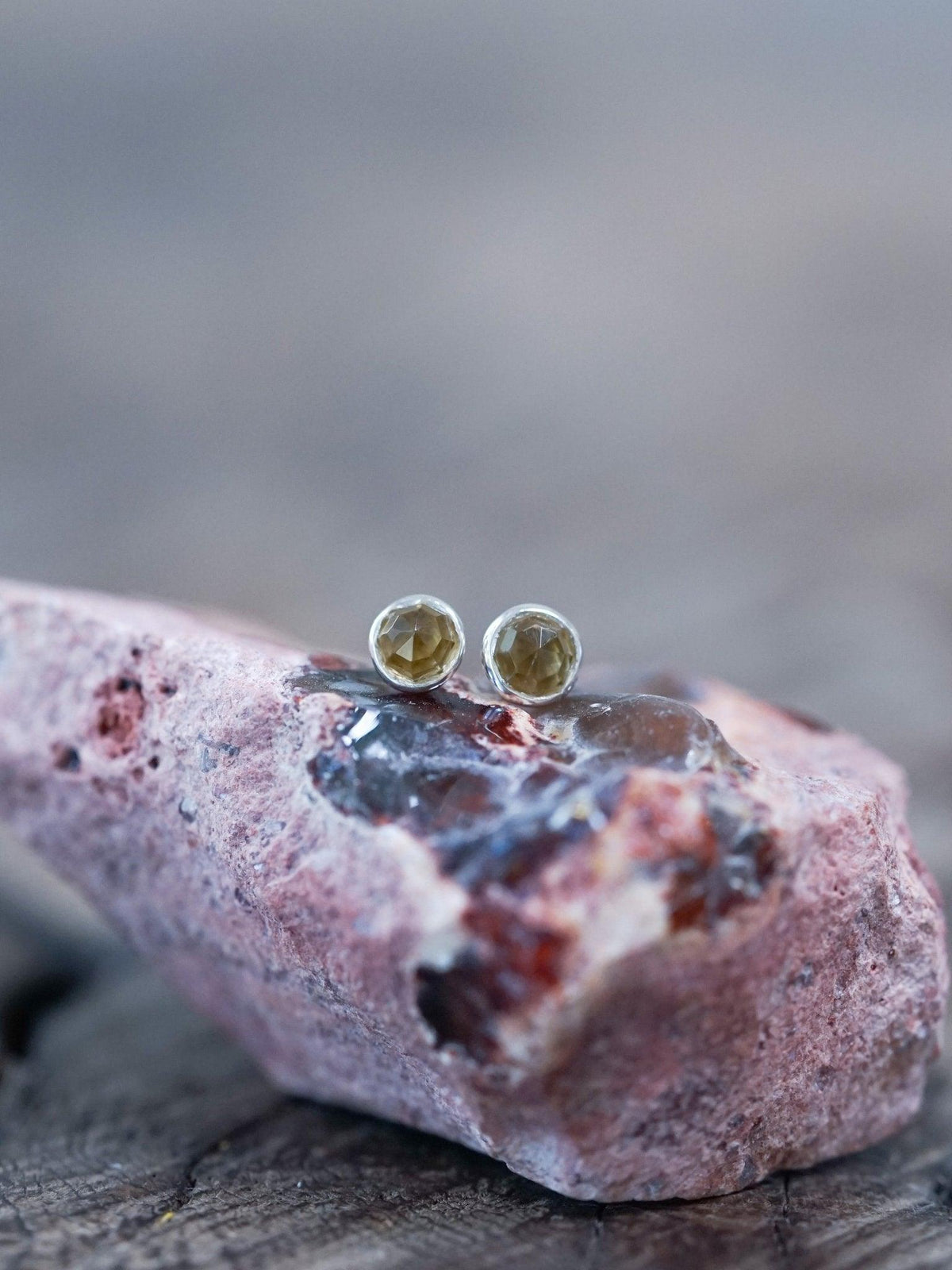 Lemon Quartz Disco Ball Earrings - Gardens of the Sun | Ethical Jewelry