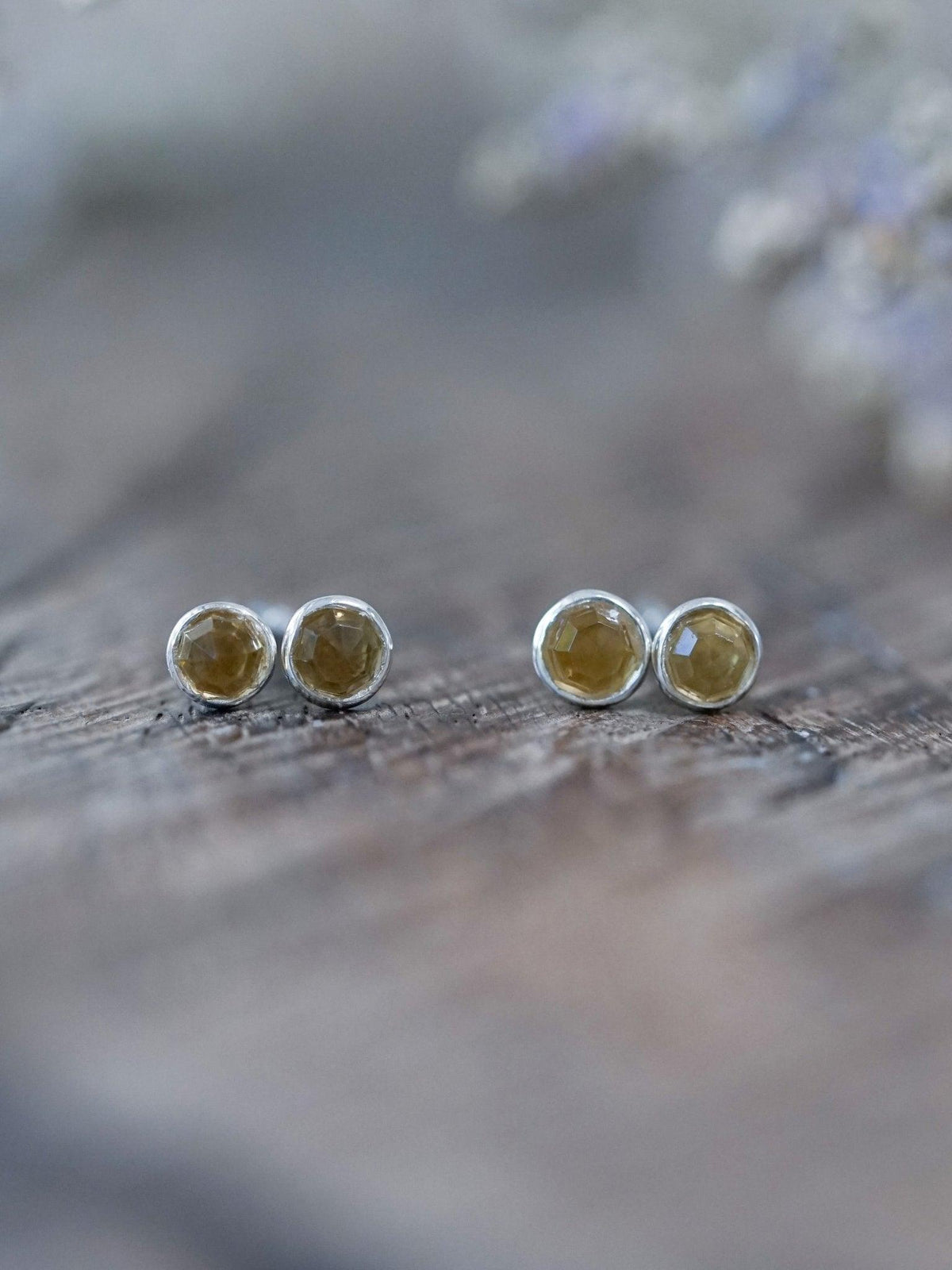 Lemon Quartz Disco Ball Earrings - Gardens of the Sun | Ethical Jewelry