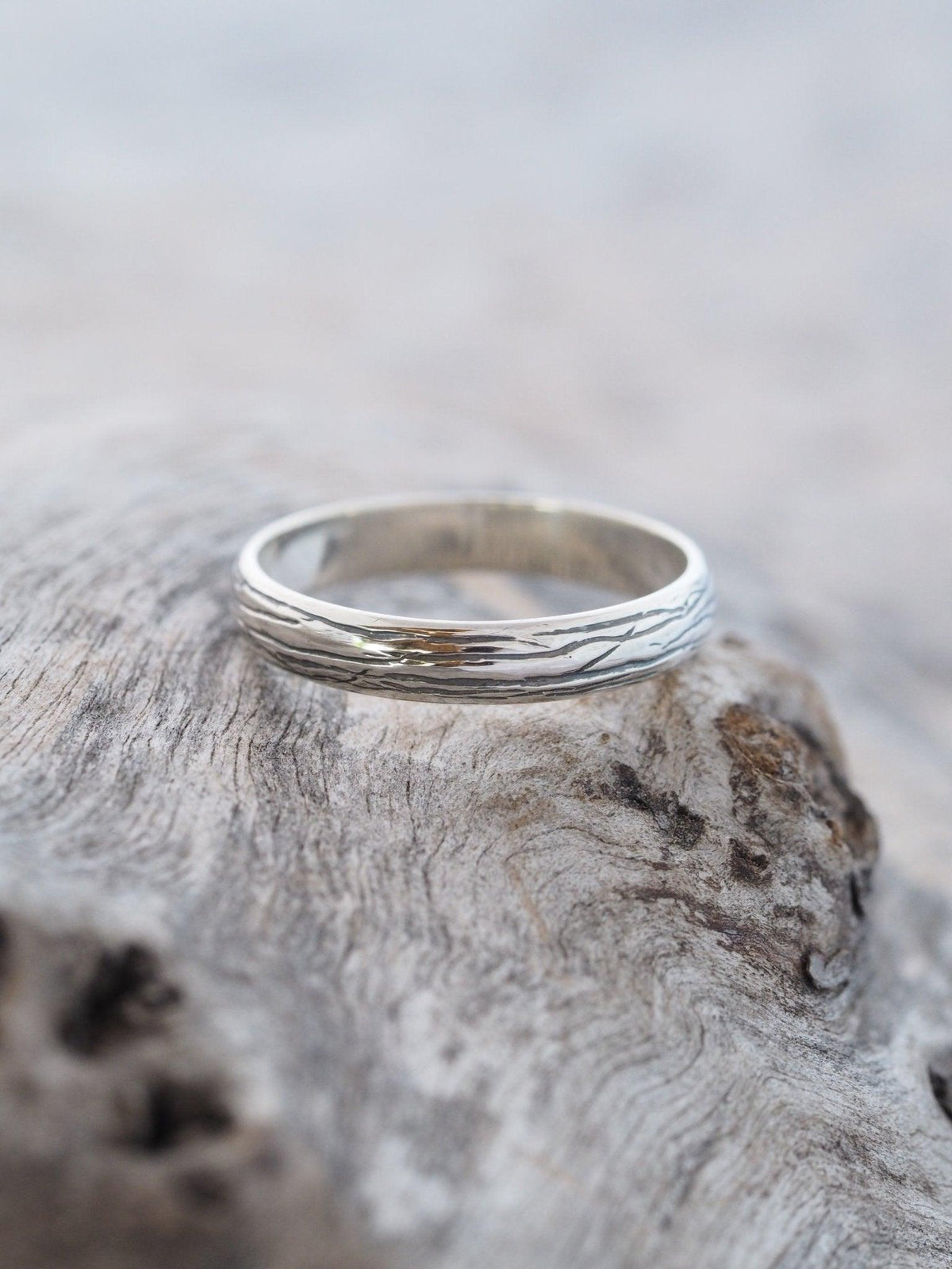 Lines Wedding Band in Silver - Gardens of the Sun | Ethical Jewelry