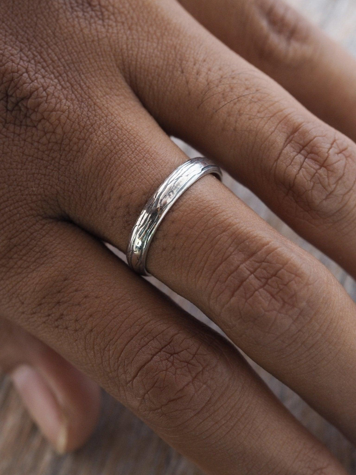 Lines Wedding Band in Silver - Gardens of the Sun | Ethical Jewelry