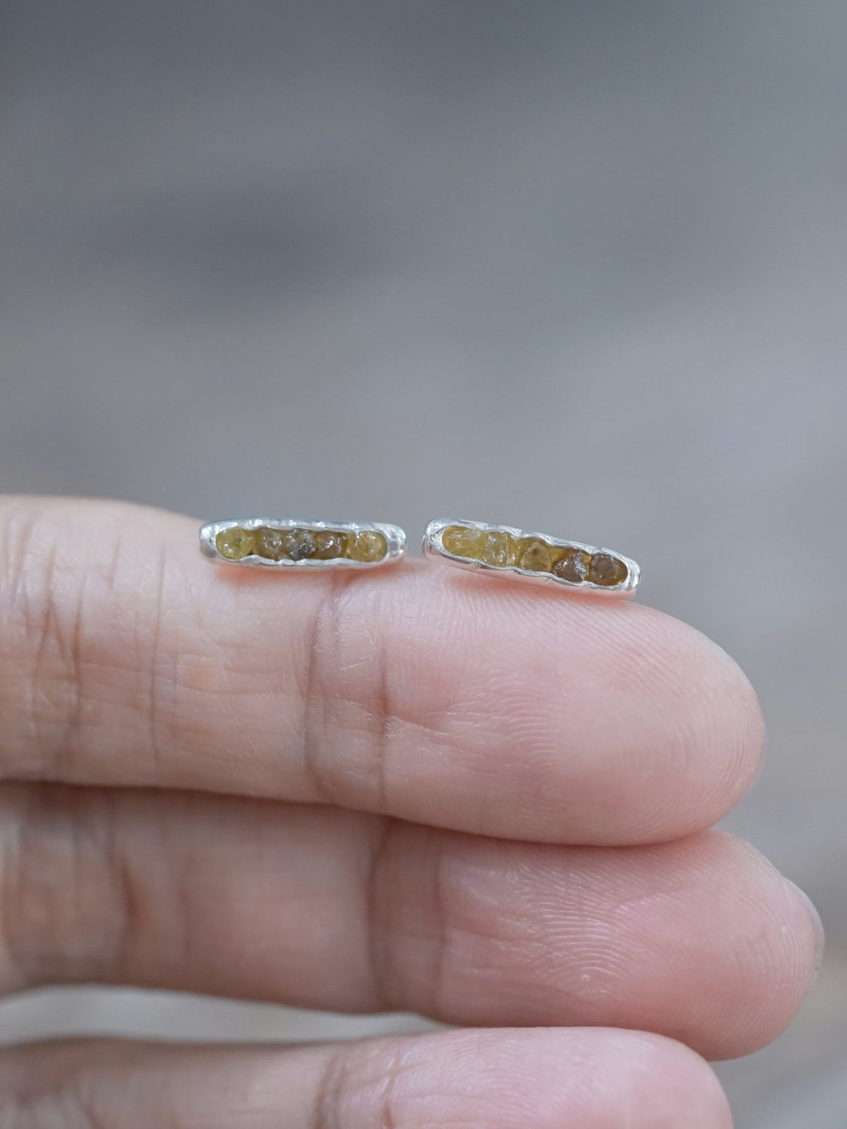 Mali Garnet Earrings with Hidden Gems - Gardens of the Sun | Ethical Jewelry